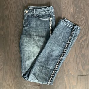 Michael Kors Dark Denim Straight Leg Jean